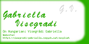 gabriella visegradi business card